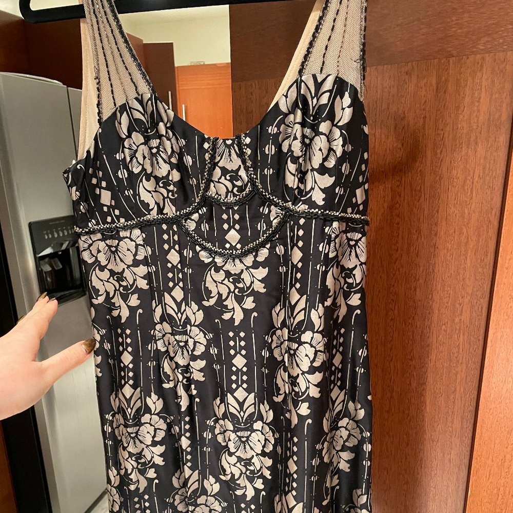NANETTE LEPORE 1920's Gatsby Flapper Beaded Dress